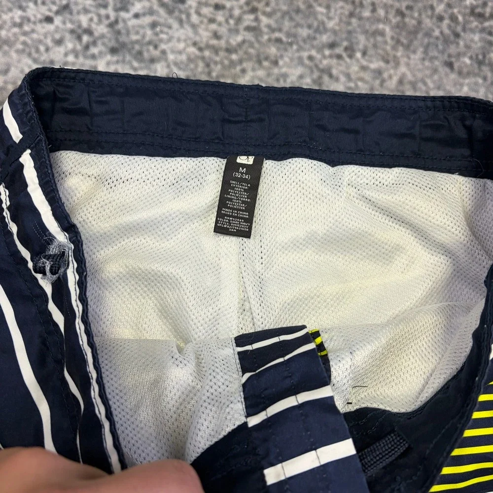 VTG Y2K Ocean Pacific Board Shorts Mens Medium Striped Surf Skater Swim Trunks